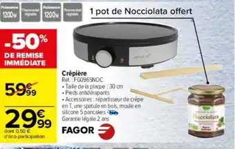 Carrefour Crêpière fagor offre