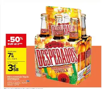 Carrefour Bière aromatisée tequila desperados offre