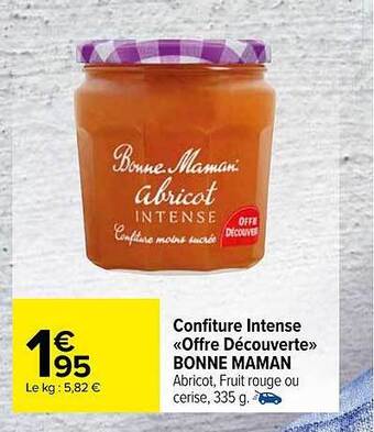 Carrefour Market Confiture intense «offre découverte» bonne maman offre