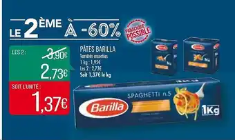 Match Pâtes barilla offre