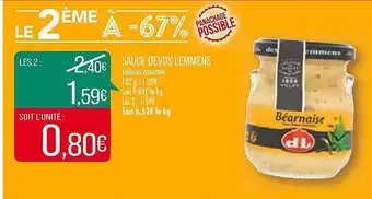 Match Sauce devos lemmens offre