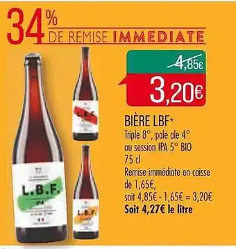 Match Bière lbf offre