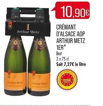 Match Crémant d'alsace aop arthur metz 1er offre