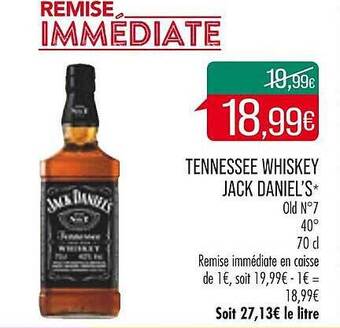 Match Tennessee whiskey jack daniel's offre