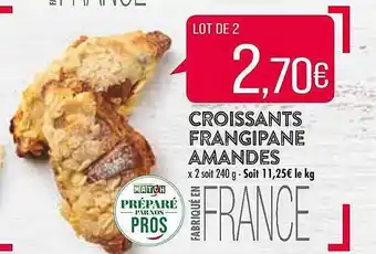 Match Croissants frangipane amandes offre