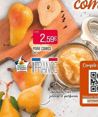 Match Poire comice offre