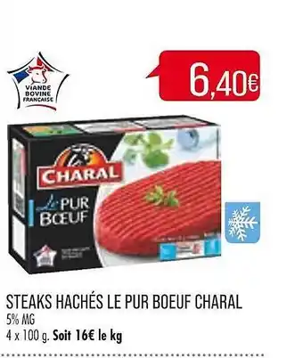 Match Steaks hachés le pur bœuf charal offre