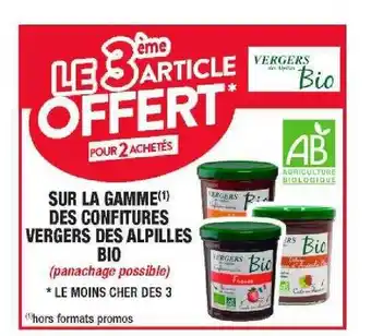 Cora x Carrefour La gamme des confitures vergers des alpilles bio offre