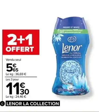 Carrefour Parfum de linge en perles Lenor La Collection offre