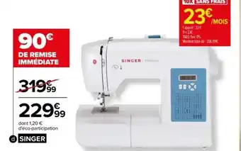 Carrefour Machine à coudre électronique offre