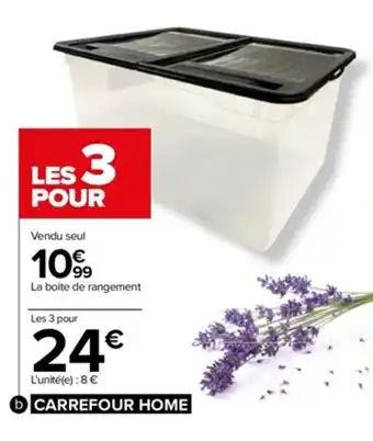 Carrefour Boîte de rangement papillon offre
