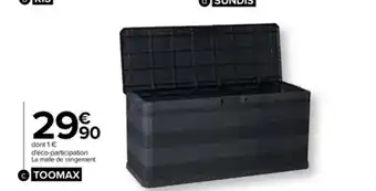 Carrefour Malle de rangemen intérieur/extérieur 280 litres offre