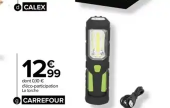 Carrefour Torche de travail LED rechargeable Carrefour offre