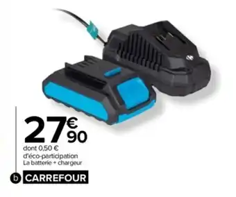 Carrefour Batterie + chargeur 20V 2AH Carrefour offre