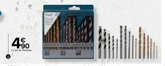 Carrefour Set de 16 forets offre