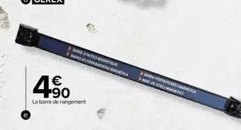 Carrefour Barre de rangement magnétique offre