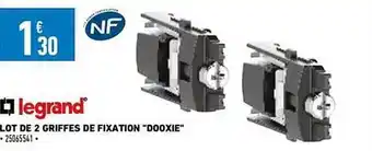 Brico Cash Lot de 2 griffes de fixation offre