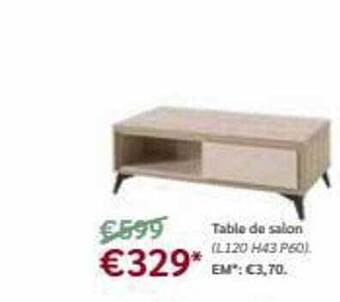 Meubles Crack Table de salon offre