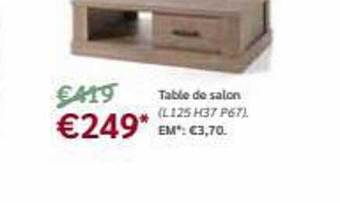 Meubles Crack Table de salon offre