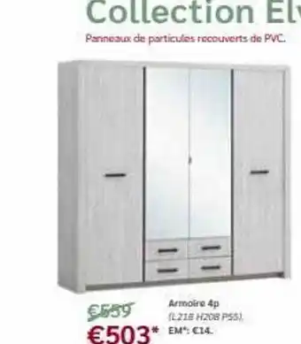 Meubles Crack Armoire 4p offre
