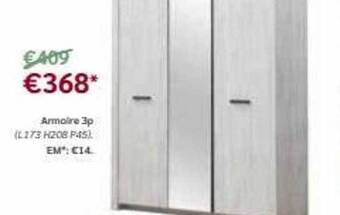Meubles Crack Armoire 3p offre