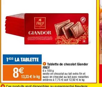 Migros Tablette de Chocolat Giandor Frey offre