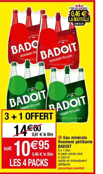 Migros Eau Minerale Finement Petillante Badoit offre