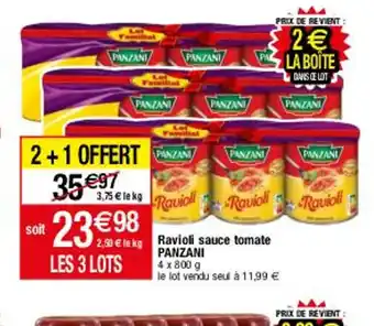 Migros Ravioli Sauce Tomate Panzani offre