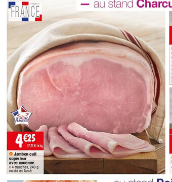 Jambon Cuit Superieur Avec Couenne