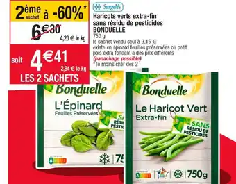 Cora x Carrefour Haricots Verts Extra-fin Sans Résidu De Pesticides Bpnduelle offre