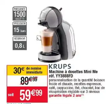 Cora x Carrefour Machine A Dosettes Mini Me offre