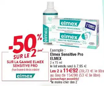 Cora x Carrefour Elmex Sensitive Pro Elmex offre