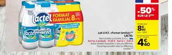 Carrefour Market Lait U.H.T "Format Familal Lactel offre