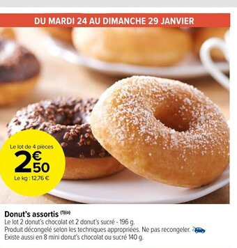 Carrefour Market donut's Assortis offre