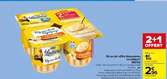 Carrefour Market Riz Au Lait Offre Décourte La Laitiére Nestlé offre