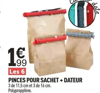 Centrakor Pinces Pour Sachet + Dateur offre