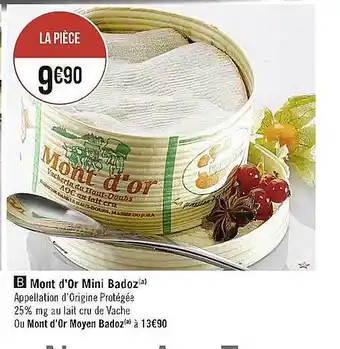 Mont d'or mini badoz ou mont d'or moyen badoz
