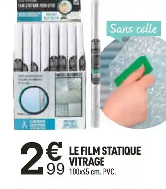 Centrakor Le Film Statique Vitrage offre