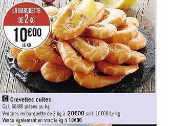 Crevettes cuites