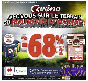 Casino Supermarchés Bière blonde 5,5% vol. 1664 offre