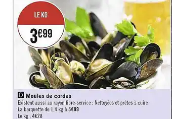 Casino Supermarchés Moules de cordes offre
