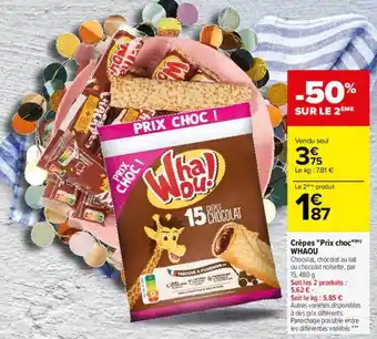 Carrefour Crêpes offre
