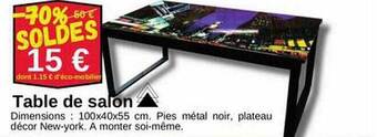 KREABEL Table de salon offre