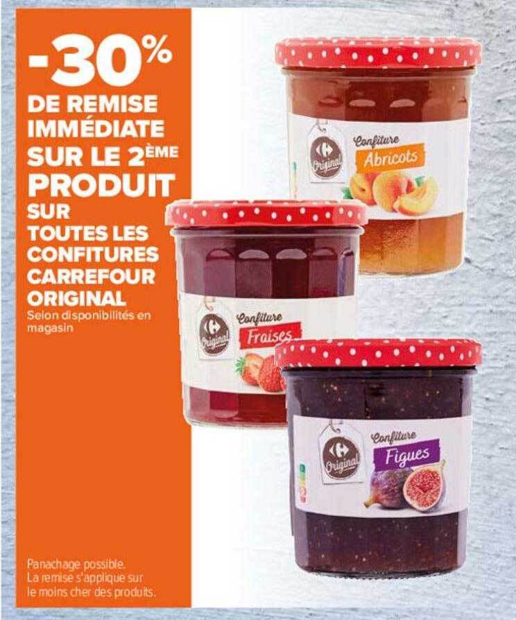 Promo Confitures carrefour original chez Carrefour