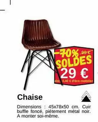 KREABEL Chaise offre