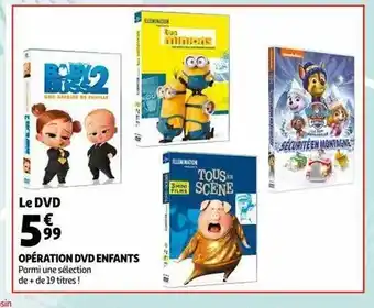 Auchan Opération dvd enfants offre