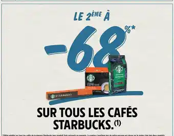 Intermarché Contact Les cafés starbucks offre