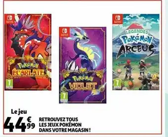 Auchan Retrouvez tous les jeux pokémon dans votre magasin! offre