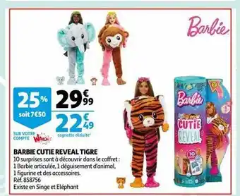 Barbie cutie reveal tigre