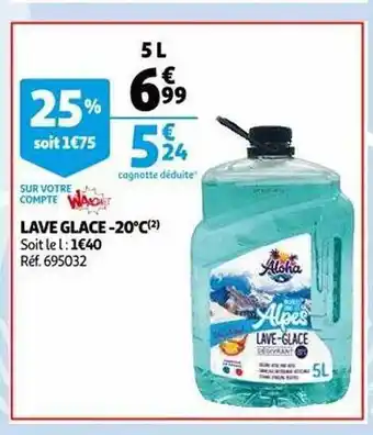 Auchan Lave glace -20°c offre